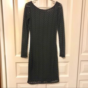 Sweet Claire Black Dress Long Sleeve Sz Small